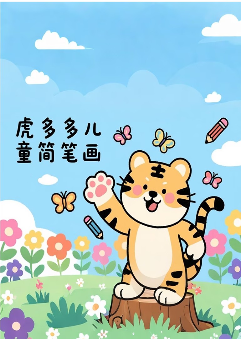 虎多多儿童简笔画